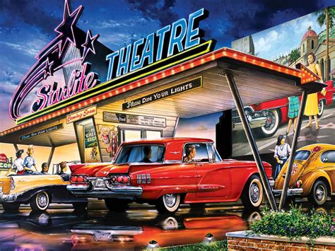 Starlite Drive In Pieces Masterpieces Puzzle Warehouse In