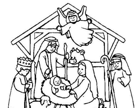 Nativity Line Drawing At Explore Collection Of