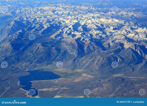 Aerial View Rocky Mountains Lake Stock Image Image Of Grand