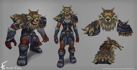 Wod Frost Wolf Armor By Pushinverts On Deviantart