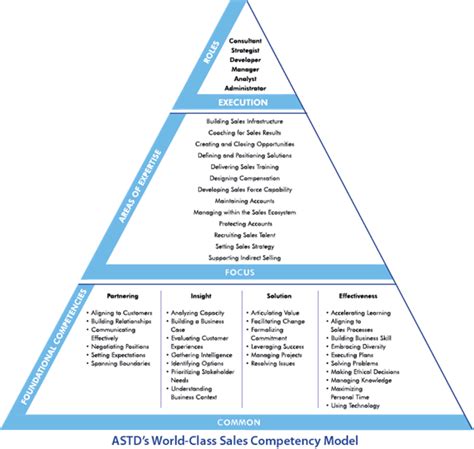 World Class Sales Competency Model License Talent Development Sales