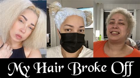 I Bleached My Roots My Hair Broke Off Youtube