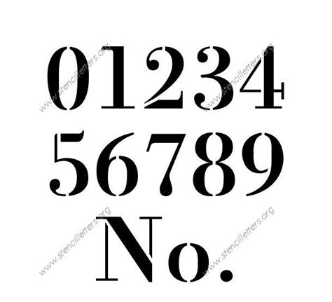 Custom Number Stencils 14 To 12 Inch Sizes Number Stencils Custom