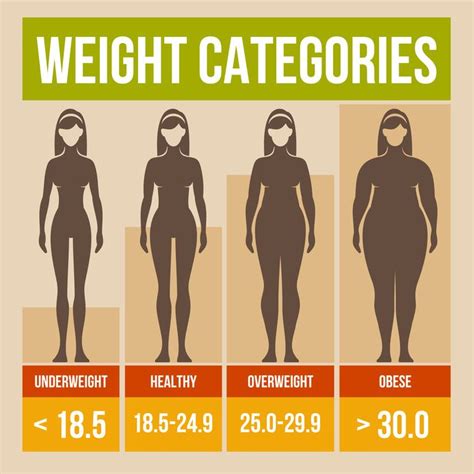 Bmi Weight Categories For Women Ovatures