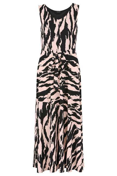 Tiger Stripe Print Maxi Dress