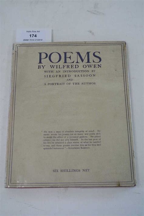 Lot 174 Owen Wilfred Poems Slim 4to 1920 First