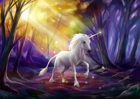 Enchanted Forest Unicorn Wallpaper Wall Mural