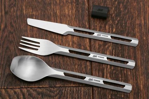 Esbit Titanium Cutlery Set 2 Pack Price And Reviews Massdrop