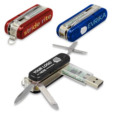Promotional Swiss Army Style Usb Flash Drive With Your Logo Fdpl262