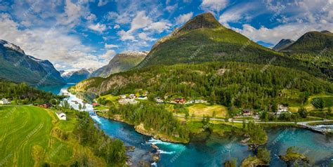 Premium Photo Panorama Beautiful Nature Norway Natural Landscape