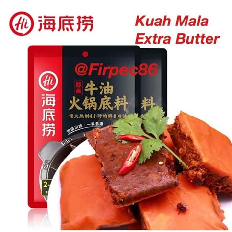 Jual Sale Bumbu Haidilao Hotpot Spicy Butter Rich Mala Flavour Miyak Mala Extra Di Lapak