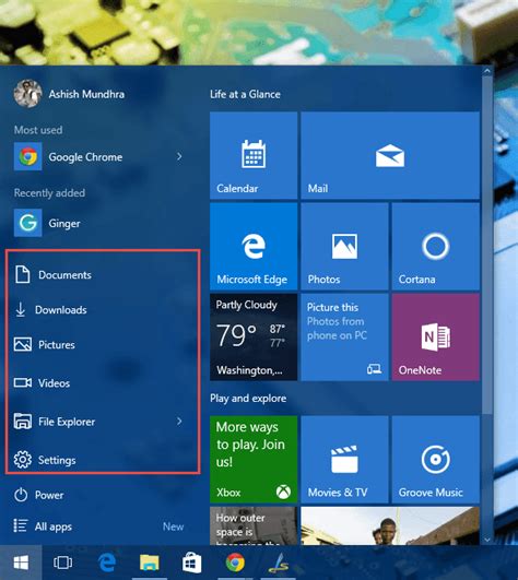 Come Personalizzare Il Menu Start Di Windows 10 Moyens I O