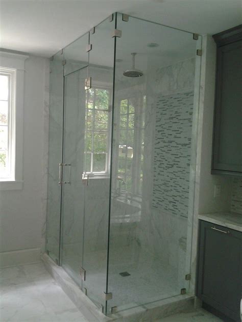 Technically, the height of the ceiling has little to do with whether or not you tile it; awesome glass shower stall kits with silver handle and ...