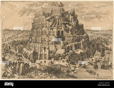 Tower Of Babel Anton Joseph Von Prenner After Pieter Bruegel I