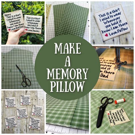 Or you could just upload one photo and tile it all over your fabric if that's what you want. Make a Memory Pillow from a Men's Shirt - Sew Much Moore ...