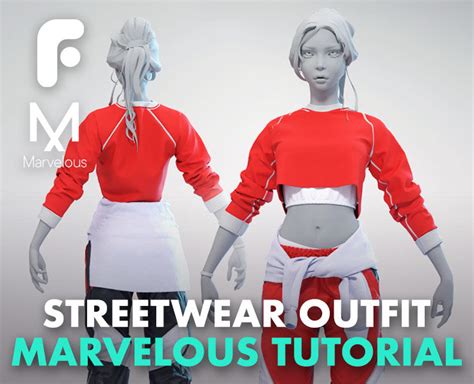 Flippednormals Streetwear Outfit In Marvelous Designer My Xxx Hot Girl