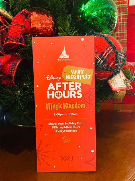 Guide Map For 2021 Disney Very Merriest After Hours