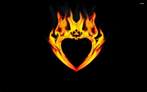 Flaming Hearts Wallpapers Wallpaper Cave