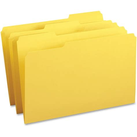 Business Source Bsn99722 13 Cut Tab Legal Colored File Folders 100