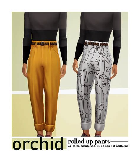 Sims 4 Orchid Rolled Up Pants Best Sims Mods