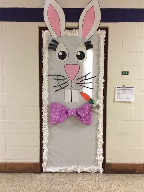 Easter Bunny Door Holiday Classroom Doors Door Decorations Classroom