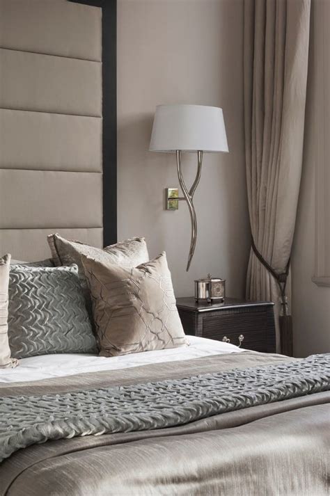 Elegance Aided By Taupe Colors In A Luxurious Bedroom Design Greige