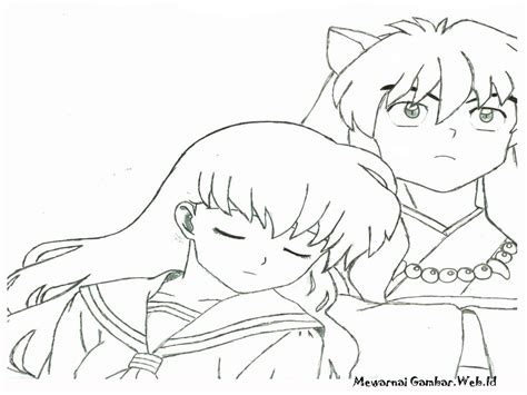 Gambar mewarnai hitam putih burung garuda terbaru. Mewarnai Gambar Inuyasha | Mewarnai Gambar