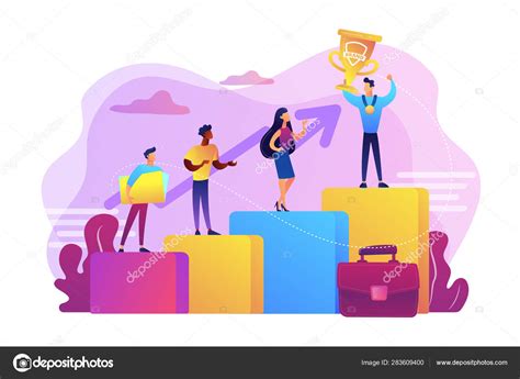 Branded Competition Concept Vector Illustration Stock Illustration By