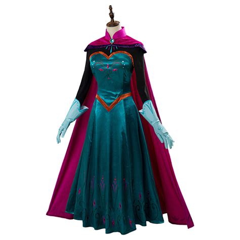 Movie Frozen Elsa Queen Costume Women Dress Halloween Carnival Cosplay