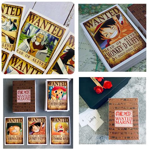 Pcs New Edition One Piece Wanted Posters Postcards Boxed Luffy Chopper Zoro Nami Usopp Sanji