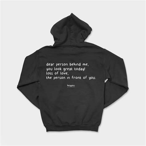 Dear Person Behind Me Hoodie Ubicaciondepersonascdmxgobmx