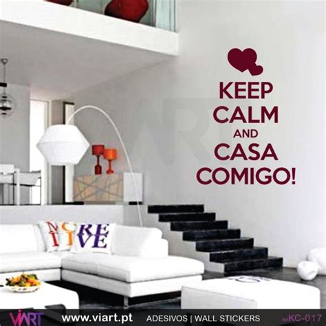 Keep Calm And Casa Comigo Wall Stickers Vinyl Decoration Viart