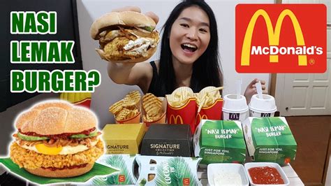 The singaporean burger that started it all. MCDONALD'S MUKBANG • Nasi Lemak Burger, Buttermilk Crispy ...