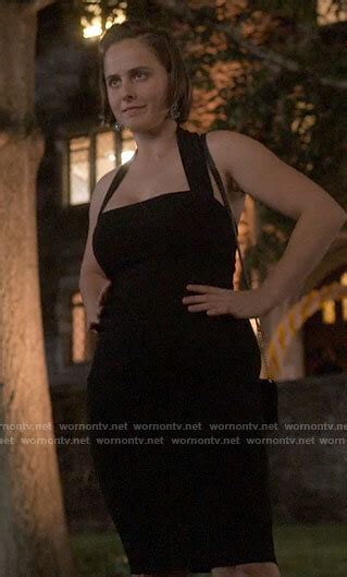Wornontv Kimberlys Black Halter Dress On The Sex Lives Of College