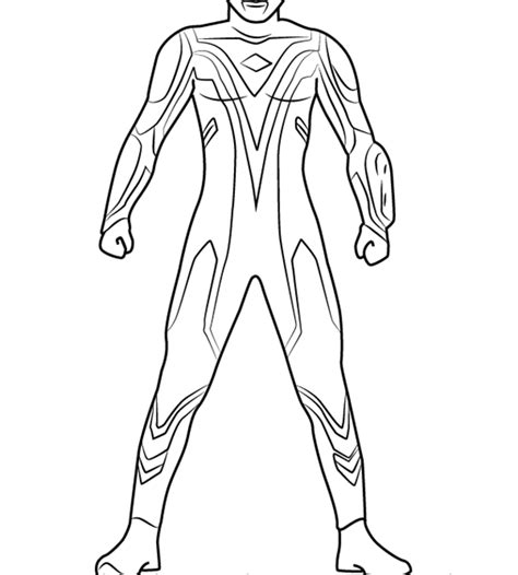 Gambar Mewarnai Ultraman Zero - Blog Mewarnai Gambar