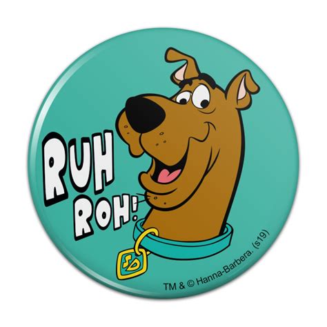 Graphics And More Scooby Doo Ruh Roh Pinback Button Pin