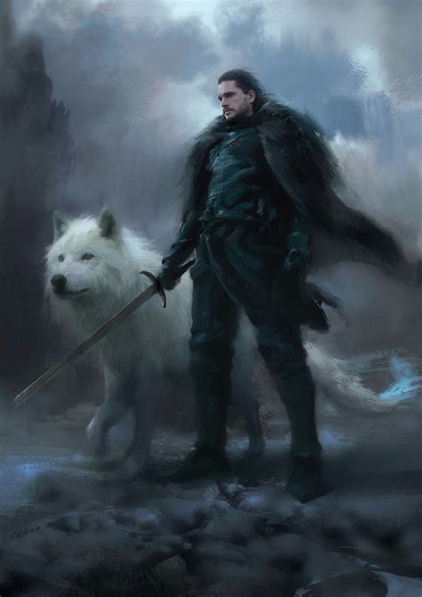 Game Of Thrones Jon Snow King In The North Game Of Thrones Art