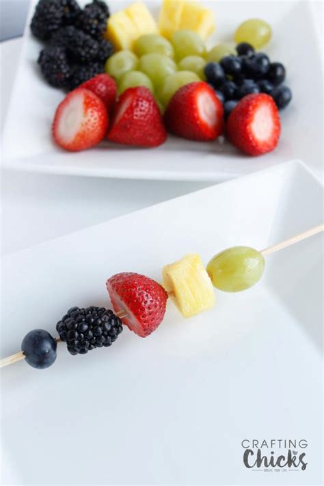 Olympic Inspired Fruit Skewers The Crafting Chicks