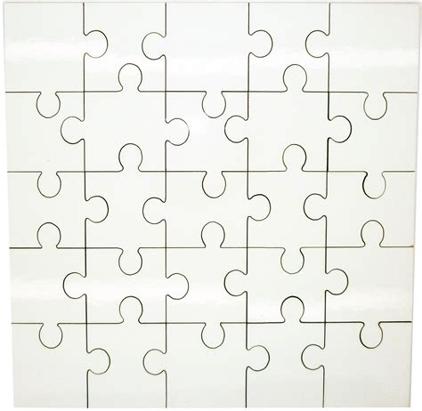 MDF Hardwood Blank Square Shape Jigsaw Puzzle Size 17cm x 17cm - Coralgraph