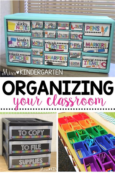 Utilizing Color For Classroom Organization Miss Kindergarten Classroom Organization