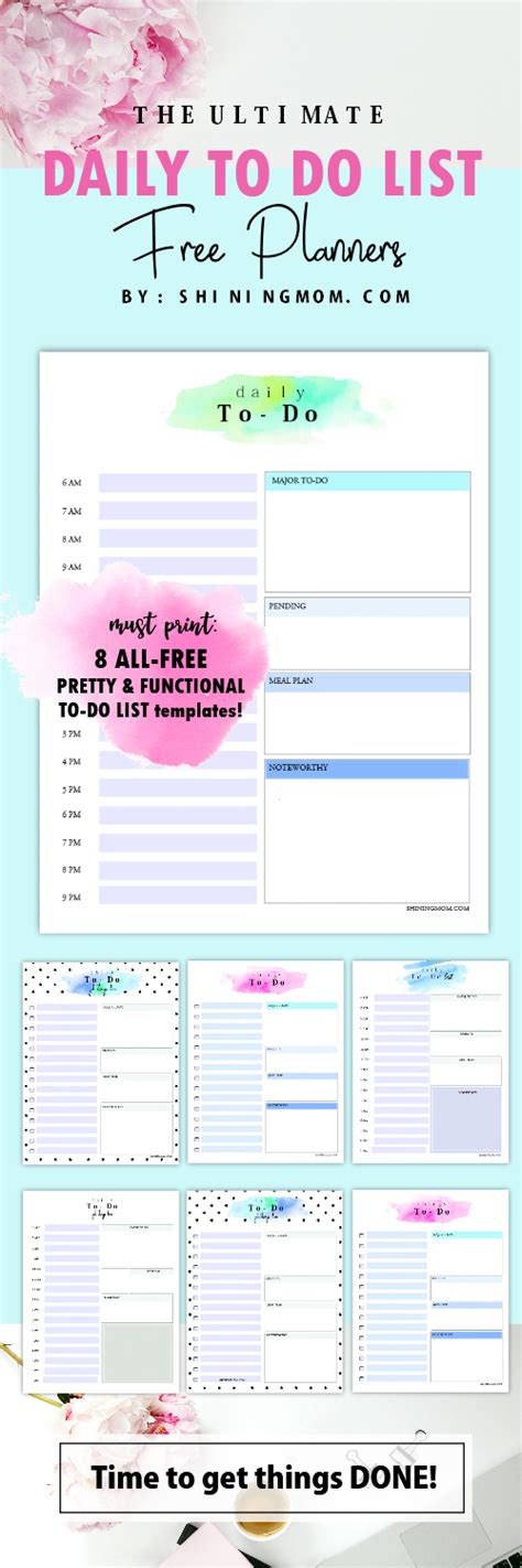 10 Awesome Printable Daily Things To Do List