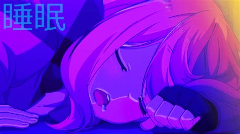 Download Sleeping Girl Anime Aesthetic Wallpaper