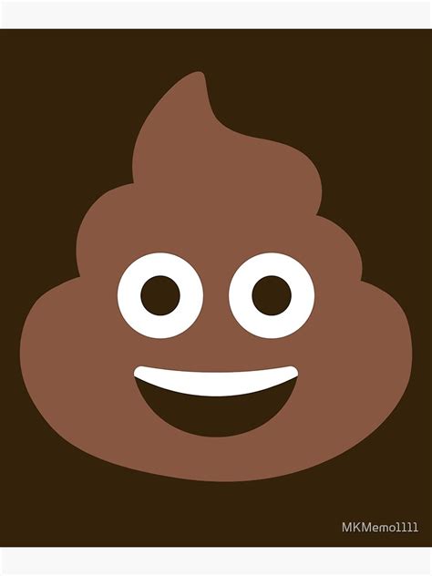 Emoji Pile Of Poo Emoji Smiling Poop T Metal Print For Sale By