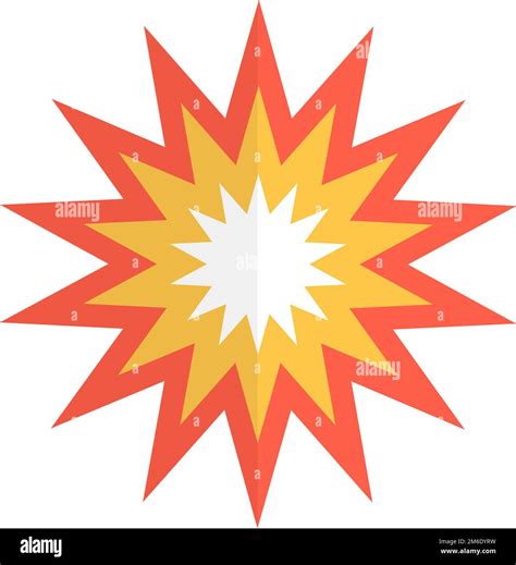 Explosion icon. Explosion impact. Bombing. Editable vector Stock Vector
