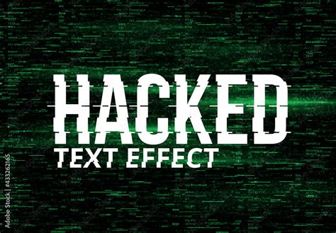 Hacked Glitch Text Effect Stock テンプレート Adobe Stock