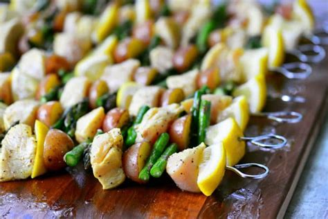 Roasted green cabbage wedges with olive oil and lemon. Lemon Pepper Chicken Kabobs - The Gunny Sack
