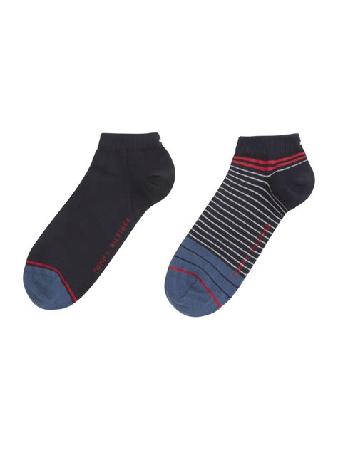 Tommy Hilfiger 2 Pack Trainer Socks In Blue For Men Lyst