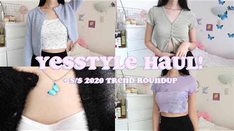 A Yesstyle Try On Haul With All The Cutest Trends Youtube