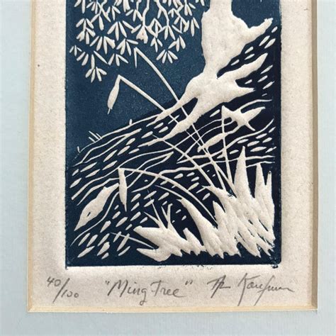 Al Kaufman Ming Tree Limited Edition 40100 Intaglio Relief Etching