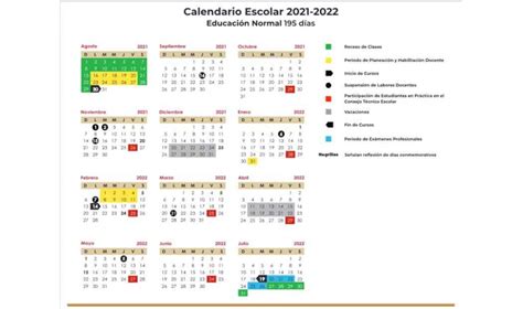 Este Es El Calendario Escolar 2021 2022 Oficial Publicado Por La Sep